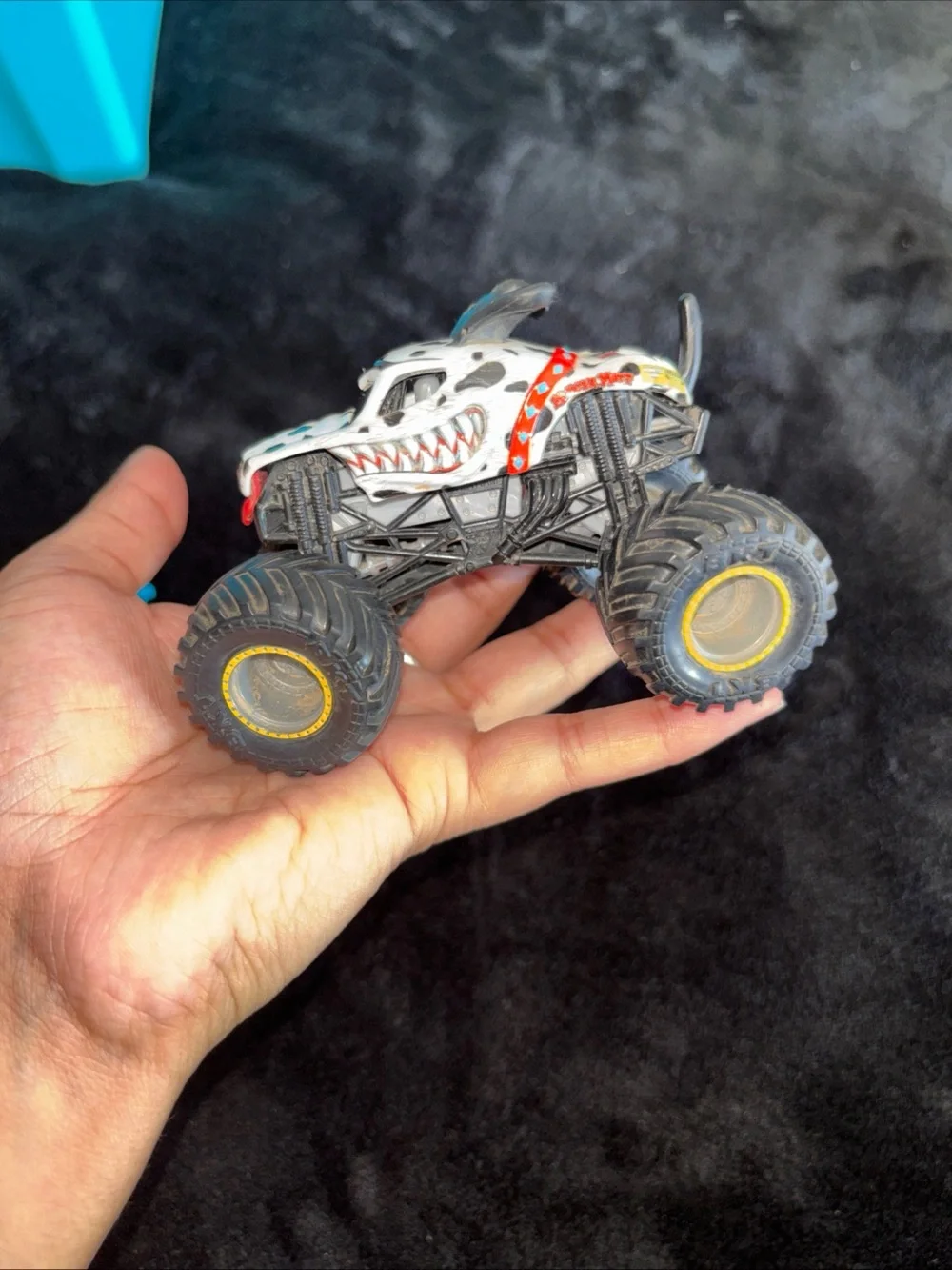 Monster Jam Trucks Hot Wheels Bundle Of 2 Mega Rex & Mutt Dalmation Play/Collect